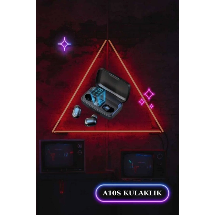 Wireless Şarjlı Pembe Akıllı Saat Ve Kablosuz Bluetooth Kulaklık Dokunmatik Kontrol