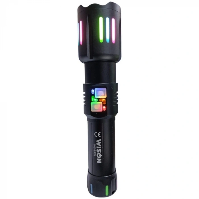 Wison Ws-9954 25w  Zoomlu Yeşil Lazerli Metal Şarjlı El Feneri
