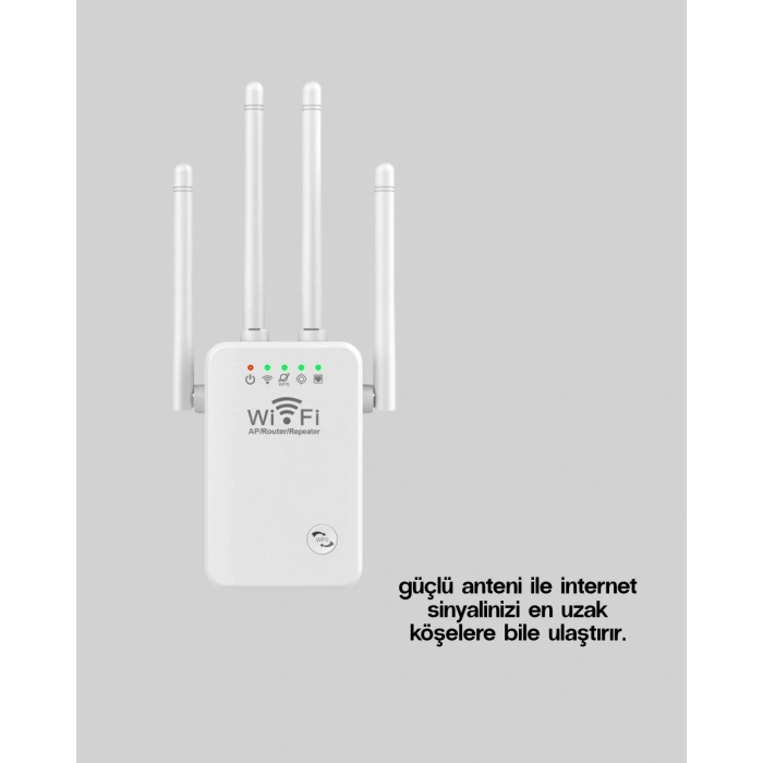 Wps Destekli 2.4ghz + 5ghz Wifi Sinyal Güçlendirici