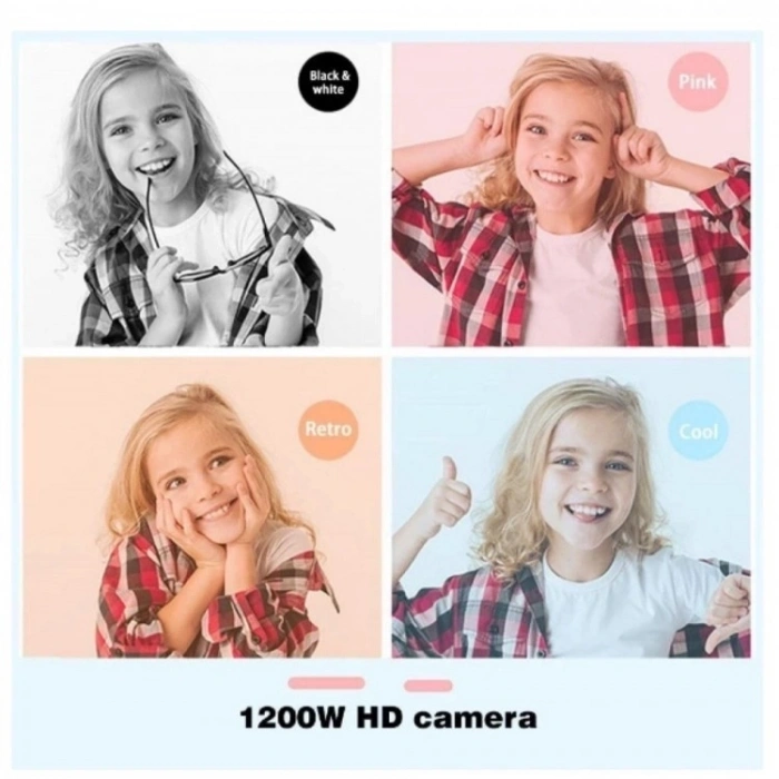 X900 Dijital Çocuk Fotoğraf Makinesi Selfie Kamera 3.5 İnç Dijital Çocuk Kamerası 1080p (mavi)