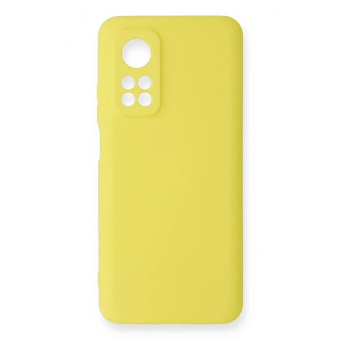 Xiaomi Mi 10T Kılıf Nano içi Kadife Silikon - Sarı