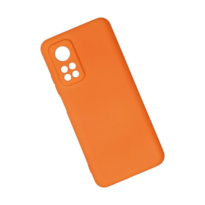 Xiaomi Mi 10T Kılıf Nano içi Kadife Silikon - Turuncu