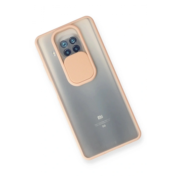 Xiaomi Mi 10T Lite Kılıf Palm Buzlu Kamera Sürgülü Silikon - Pembe
