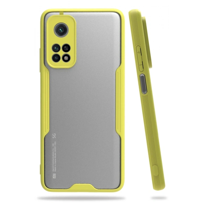 Xiaomi Mi 10T Pro Kılıf Platin Silikon - Sarı