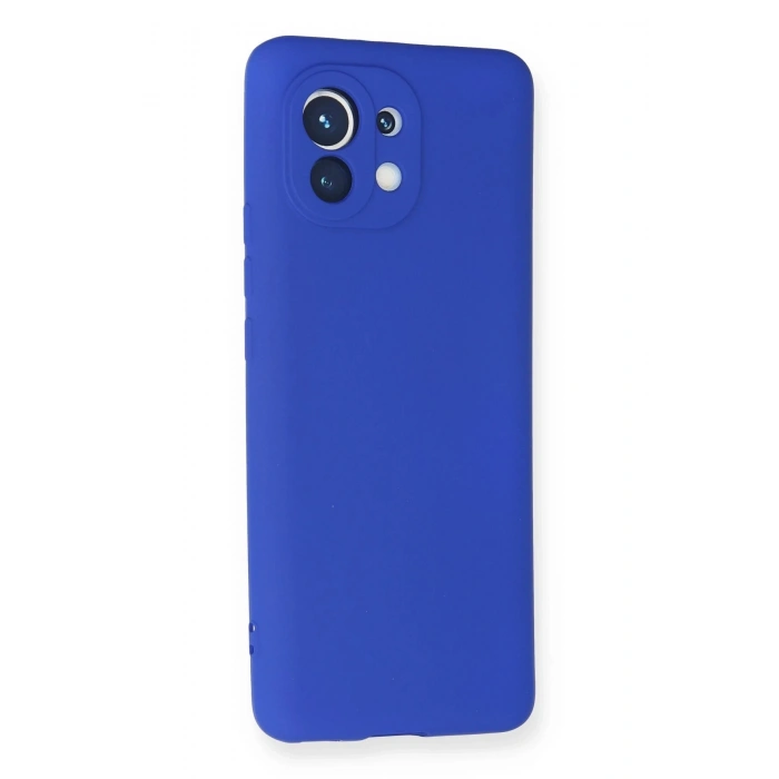 Xiaomi Mi 11 Kılıf First Silikon - Lacivert
