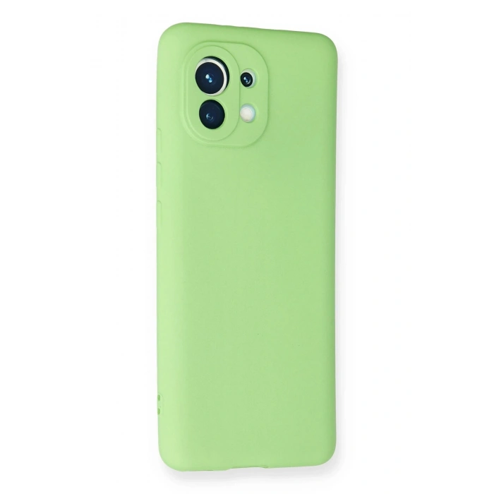 Xiaomi Mi 11 Kılıf First Silikon - Yeşil