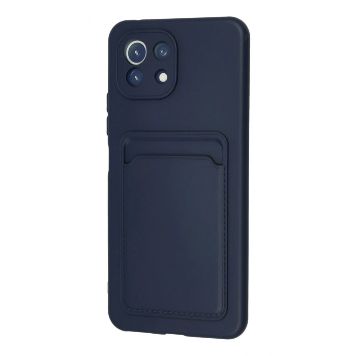 Xiaomi Mi 11 Kılıf Kelvin Kartvizitli Silikon - Lacivert