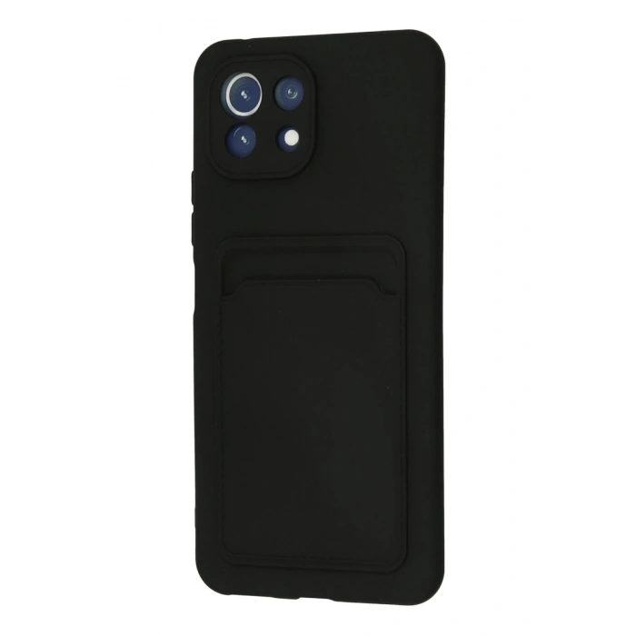 Xiaomi Mi 11 Kılıf Kelvin Kartvizitli Silikon - Siyah