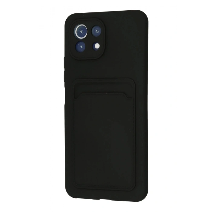 Xiaomi Mi 11 Kılıf Kelvin Kartvizitli Silikon - Siyah