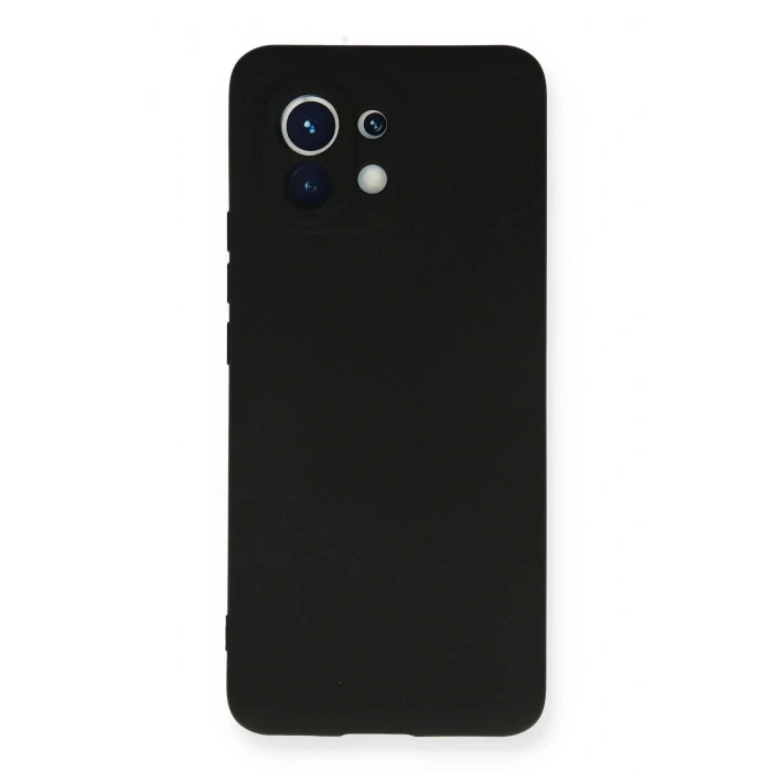 Xiaomi Mi 11 Kılıf Nano içi Kadife Silikon - Siyah