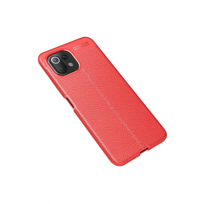 Xiaomi Mİ 11 Lite Kılıf Auto Focus Kapak - Kırmızı