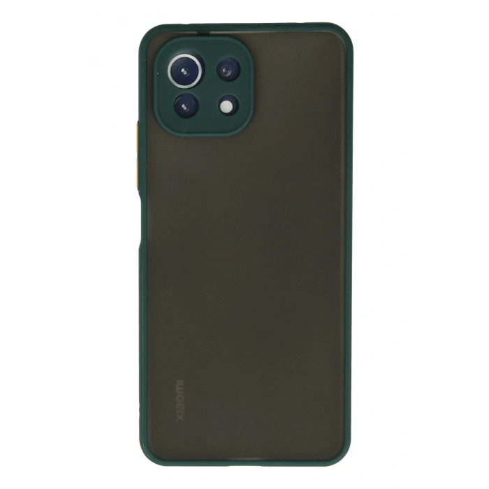 Xiaomi Mİ 11 Lite Kılıf Montreal Silikon Kapak - Yeşil