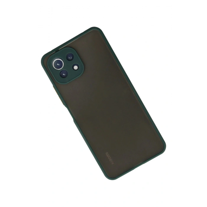 Xiaomi Mİ 11 Lite Kılıf Montreal Silikon Kapak - Yeşil