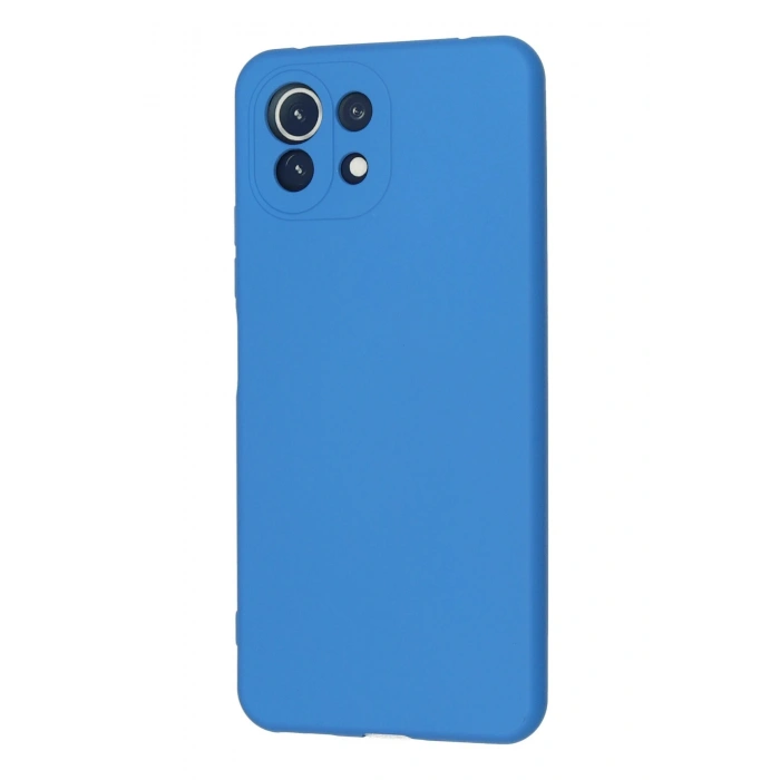 Xiaomi Mİ 11 Lite Kılıf Nano içi Kadife Silikon - Mavi