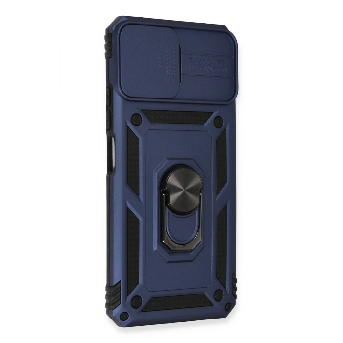 Xiaomi Mİ 11 Lite Kılıf Pars Lens Yüzüklü Silikon - Lacivert