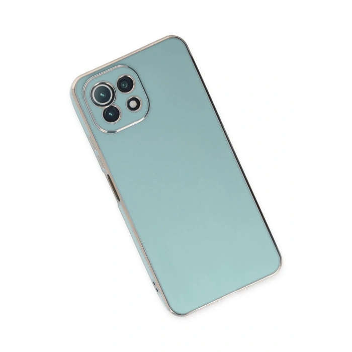 Xiaomi Mİ 11 Lite Kılıf Volet Silikon - Açık Yeşil