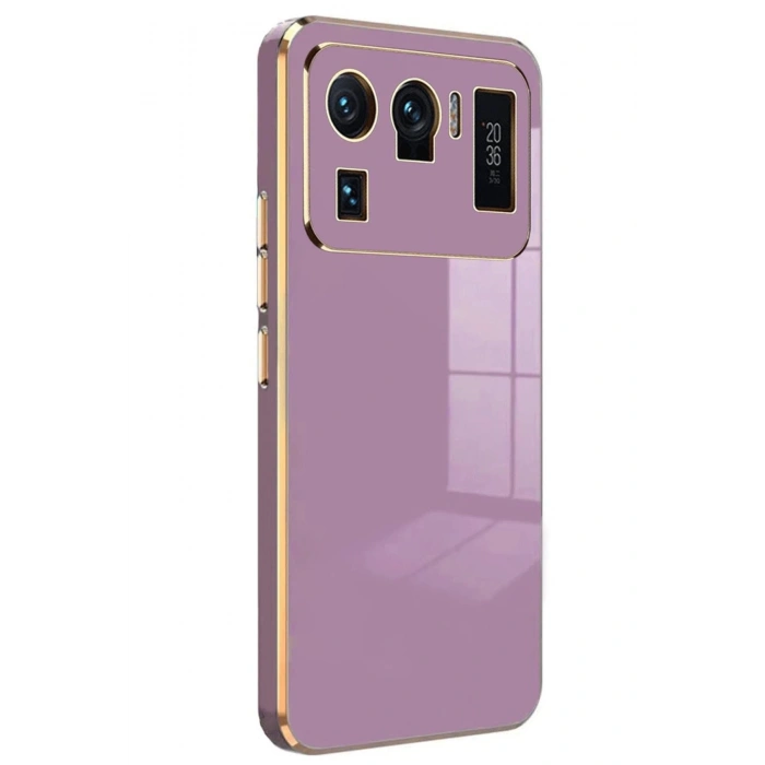 Xiaomi Mi 11 Ultra Kılıf Volet Silikon - Mor