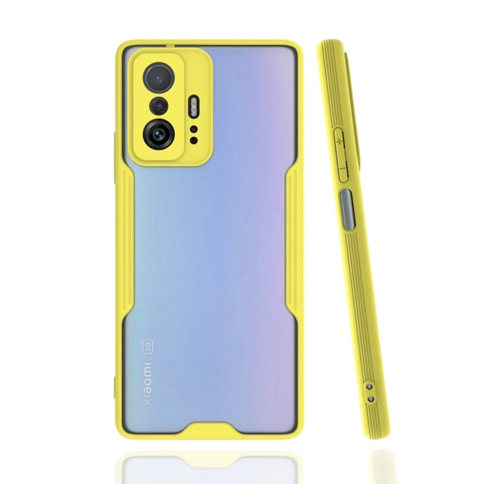 Xiaomi Mi 11T Pro Kılıf Platin Silikon - Sarı