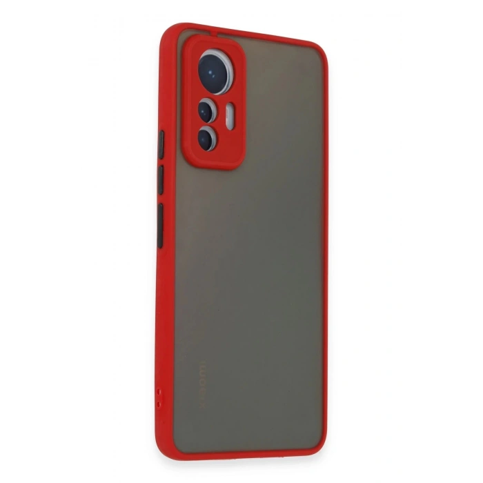 Xiaomi Mi 12 Lite Kılıf Montreal Silikon Kapak - Kırmızı