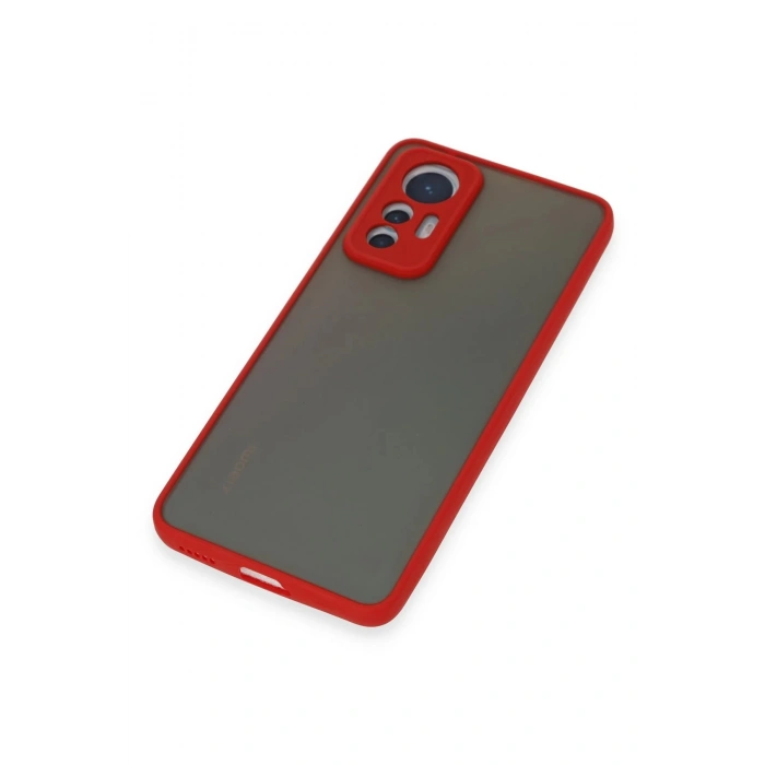 Xiaomi Mi 12 Lite Kılıf Montreal Silikon Kapak - Kırmızı