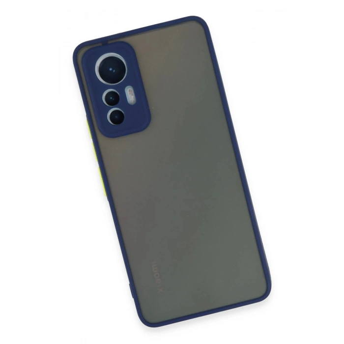 Xiaomi Mi 12 Lite Kılıf Montreal Silikon Kapak - Lacivert