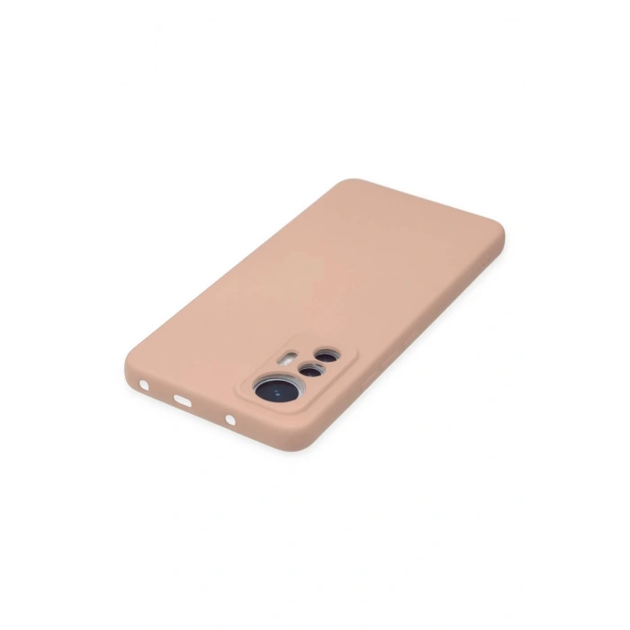 Xiaomi Mi 12 Lite Kılıf Nano içi Kadife Silikon - Pudra