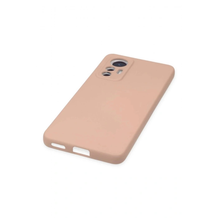 Xiaomi Mi 12 Lite Kılıf Nano içi Kadife Silikon - Pudra