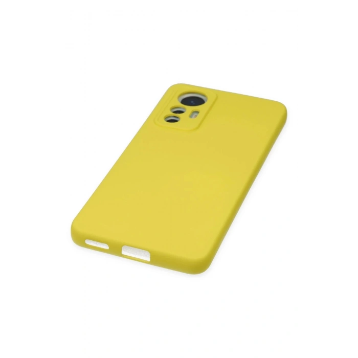Xiaomi Mi 12 Lite Kılıf Nano içi Kadife Silikon - Sarı