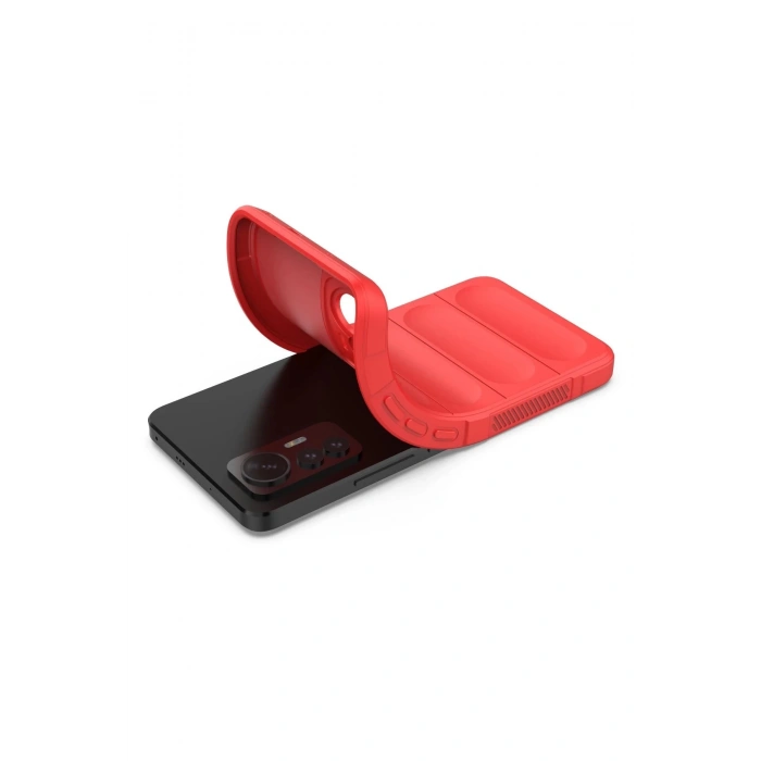 Xiaomi Mi 12 Lite Kılıf Optimum Silikon - Kırmızı