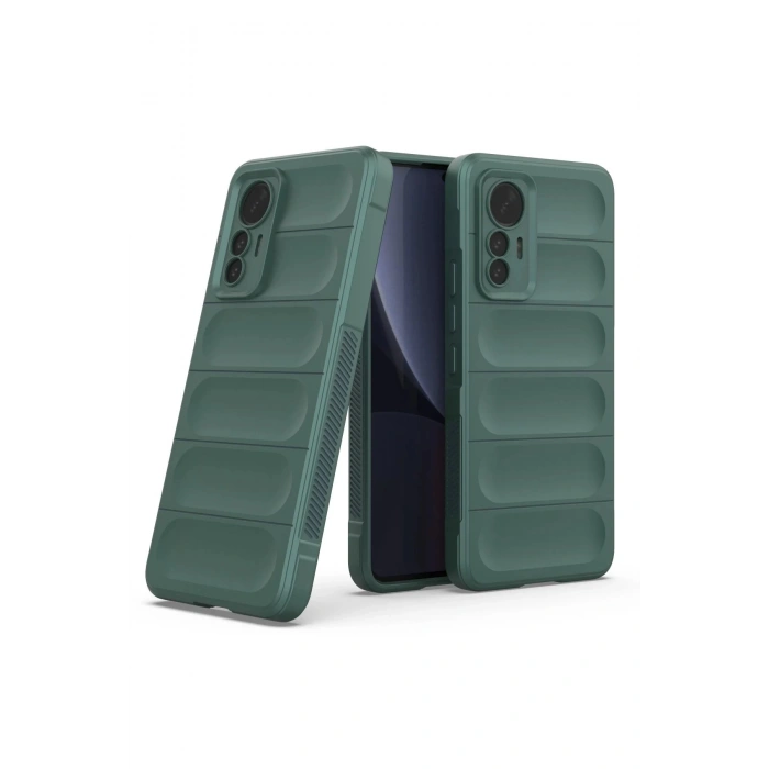 Xiaomi Mi 12 Lite Kılıf Optimum Silikon - Koyu Yeşil