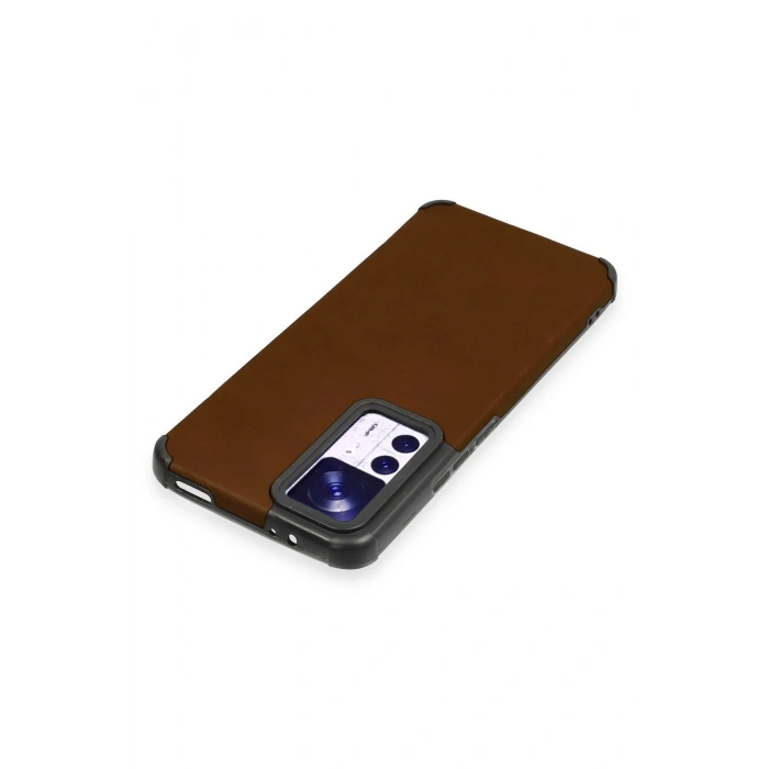 Xiaomi Mi 12T Kılıf Loop Deri Silikon - Kahverengi