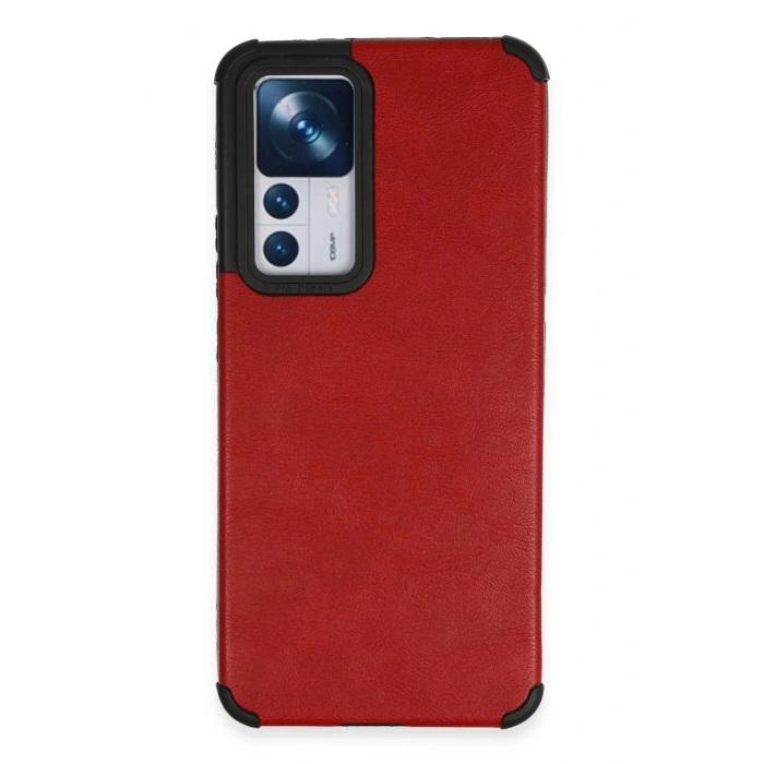Xiaomi Mi 12T Kılıf Loop Deri Silikon - Kırmızı