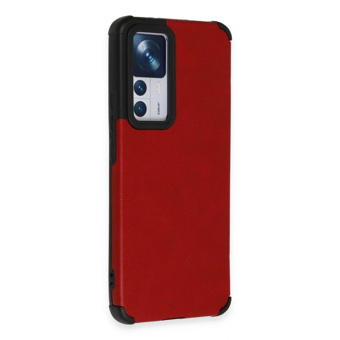 Xiaomi Mi 12T Kılıf Loop Deri Silikon - Kırmızı