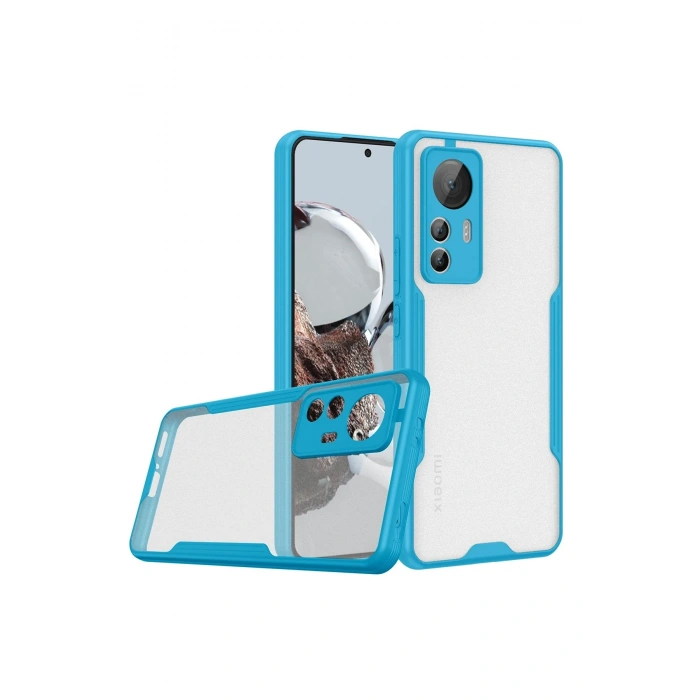 Xiaomi Mi 12T Kılıf Platin Silikon - Mavi