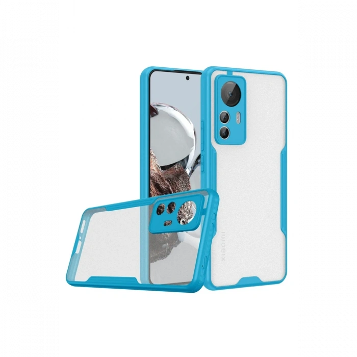 Xiaomi Mi 12T Kılıf Platin Silikon - Mavi