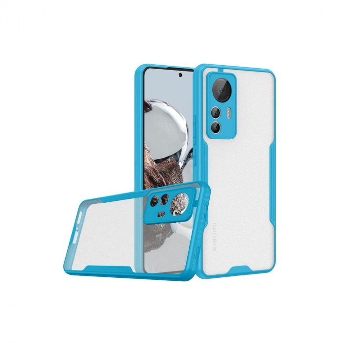 Xiaomi Mi 12T Kılıf Platin Silikon - Mavi