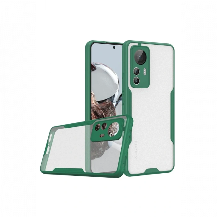 Xiaomi Mi 12T Kılıf Platin Silikon - Yeşil