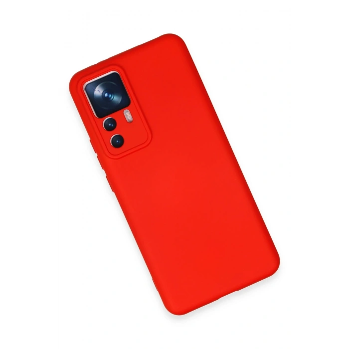 Xiaomi Mi 12T Pro Kılıf Nano içi Kadife Silikon - Kırmızı