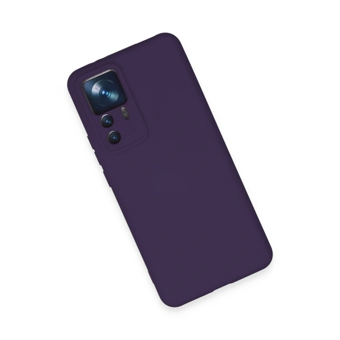 Xiaomi Mi 12T Pro Kılıf Nano içi Kadife Silikon - Mor