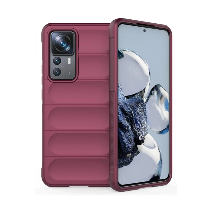 Xiaomi Mi 12T Pro Kılıf Optimum Silikon - Bordo