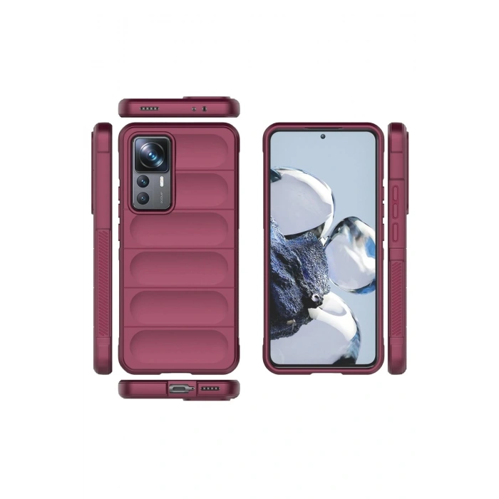 Xiaomi Mi 12T Pro Kılıf Optimum Silikon - Bordo