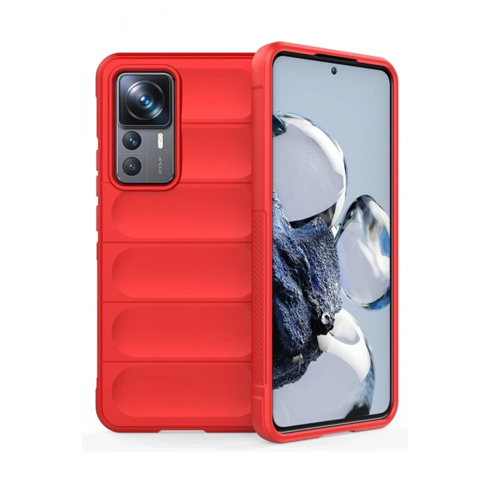 Xiaomi Mi 12T Pro Kılıf Optimum Silikon - Kırmızı