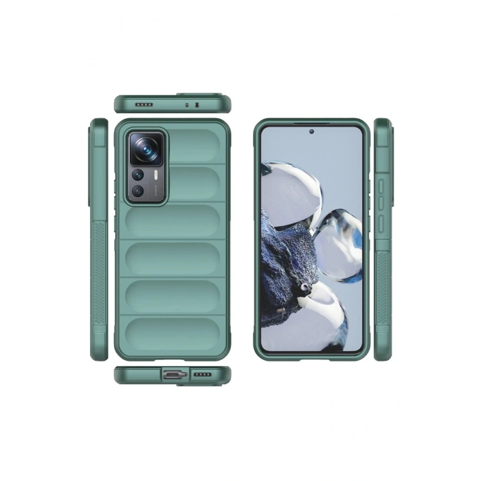 Xiaomi Mi 12T Pro Kılıf Optimum Silikon - Koyu Yeşil