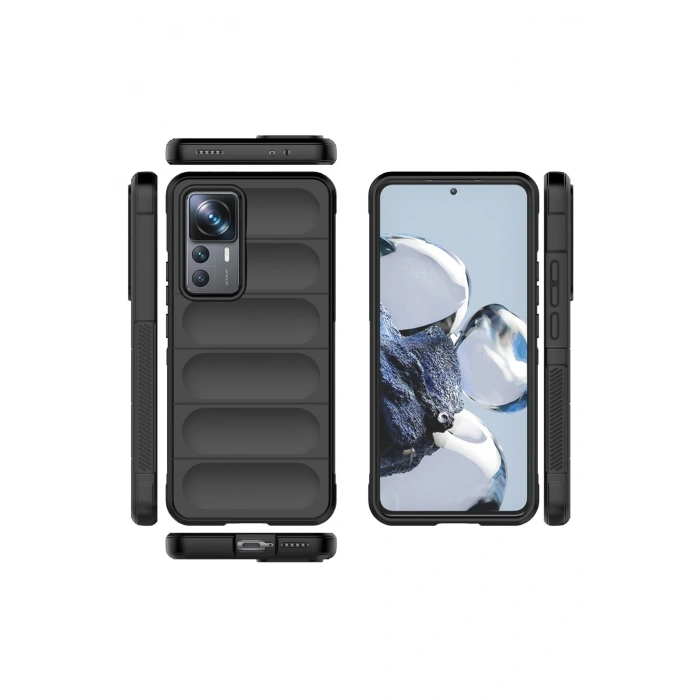 Xiaomi Mi 12T Pro Kılıf Optimum Silikon - Siyah