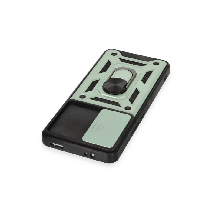 Xiaomi Mi 12T Pro Kılıf Pars Lens Yüzüklü Silikon - Yeşil