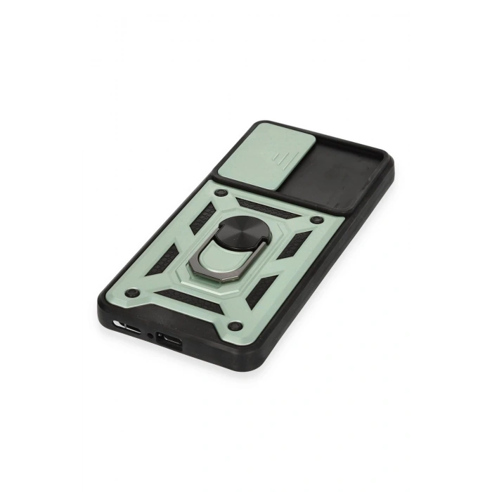 Xiaomi Mi 12T Pro Kılıf Pars Lens Yüzüklü Silikon - Yeşil