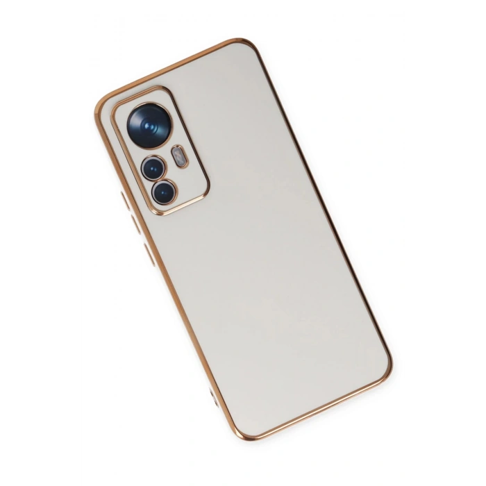 Xiaomi Mi 12T Pro Kılıf Volet Silikon - Beyaz