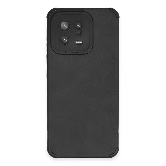 Xiaomi Mi 13 Kılıf Loop Deri Silikon - Siyah