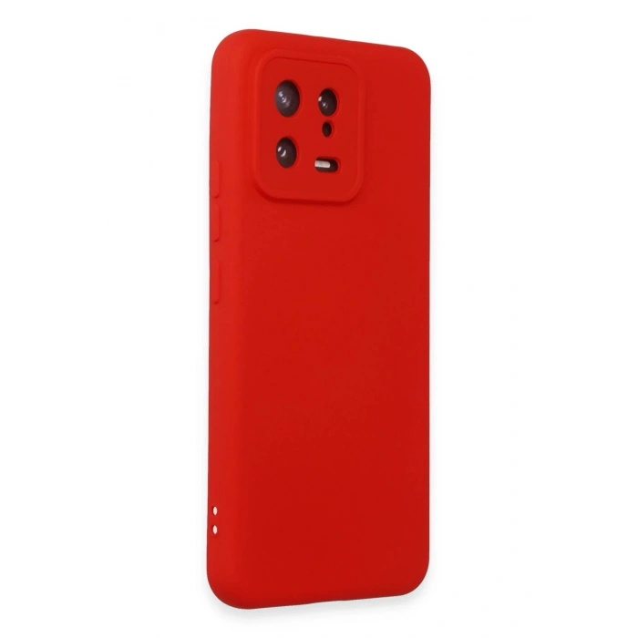 Xiaomi Mi 13 Kılıf Nano içi Kadife Silikon - Kırmızı