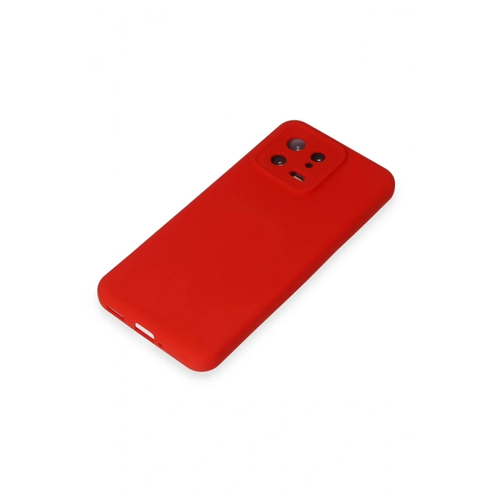 Xiaomi Mi 13 Kılıf Nano içi Kadife Silikon - Kırmızı